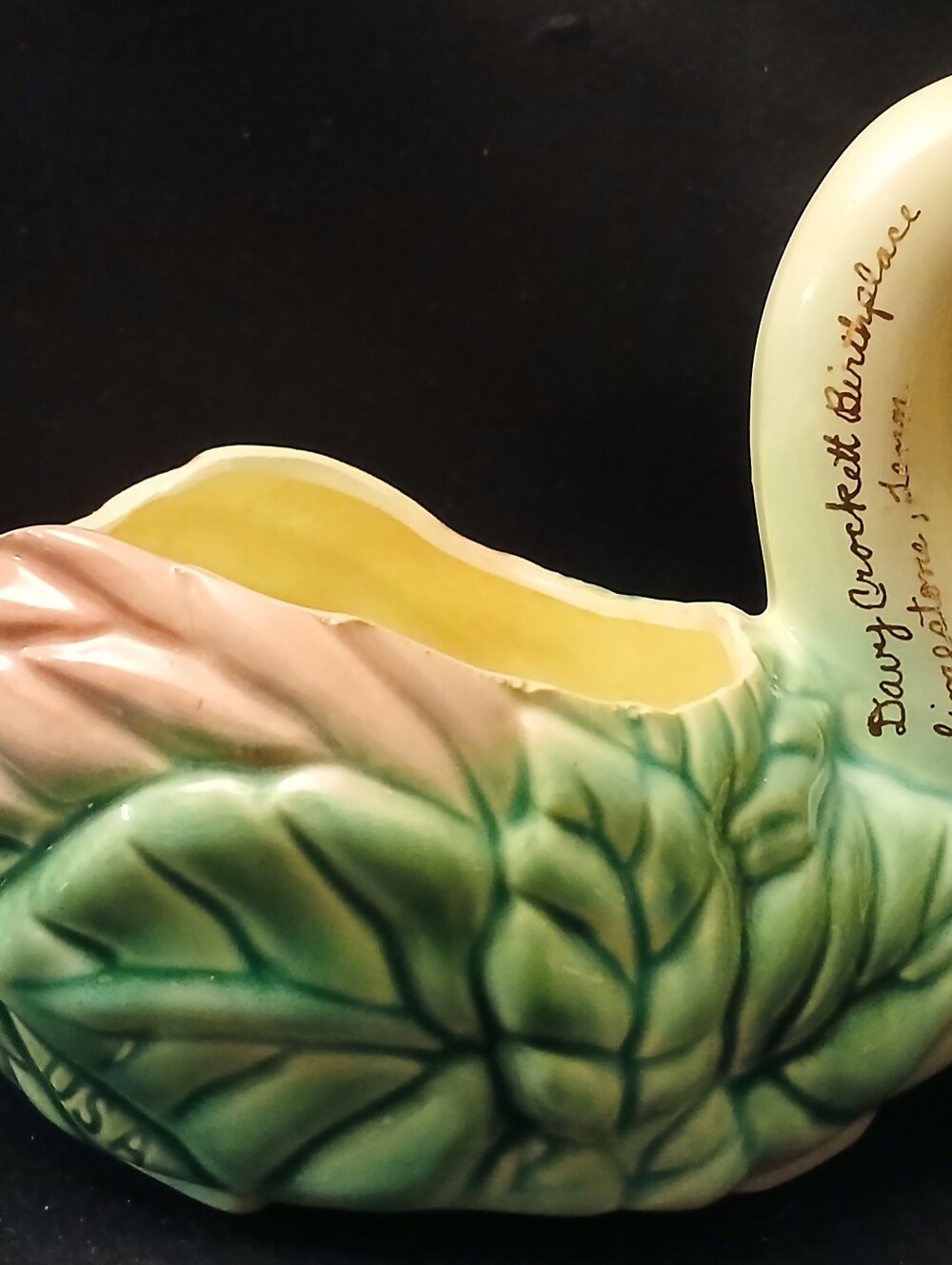 Vintage MCM Ceramic Swan Souvenier Planter